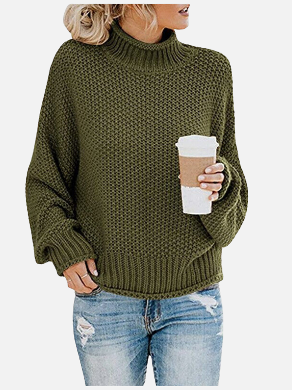 Susanne | Chunky Knit Roll Neck Jumper for Women
