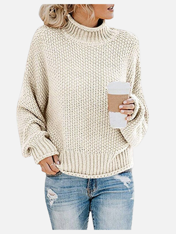 Susanne | Chunky Knit Roll Neck Jumper for Women