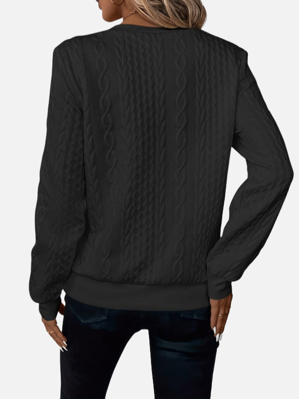 Ida | Half-Zip Pullover in Cable Knit