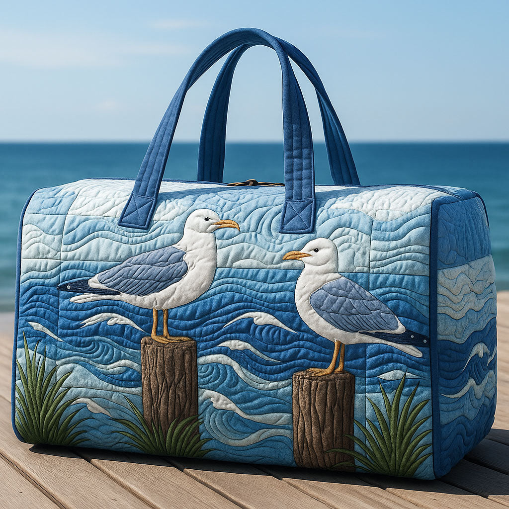Quilted Travel Bag - Port Seagulls