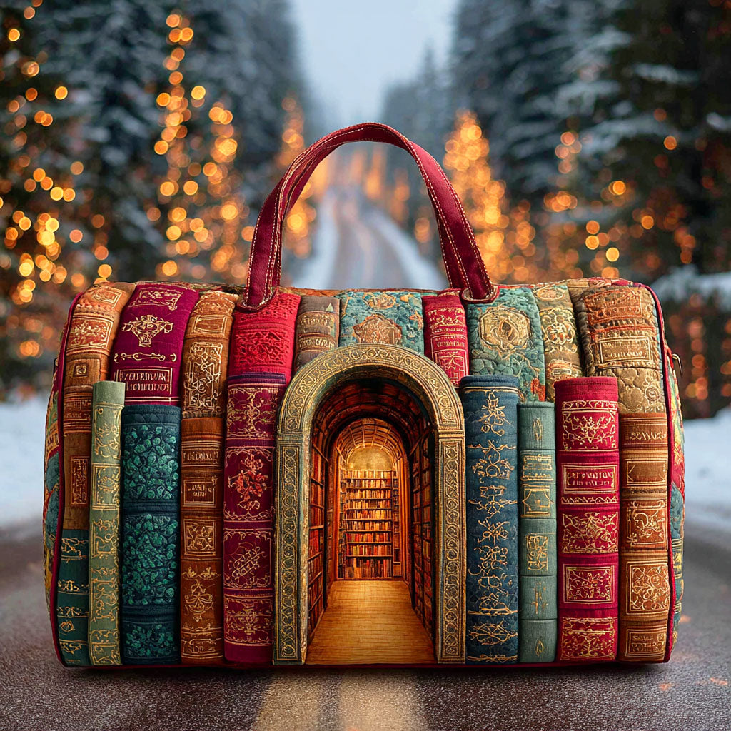 Quilted Travel Bag - Secret Library