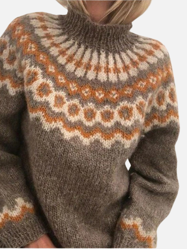 Lene | Icelandic Sweater with Roll Neck