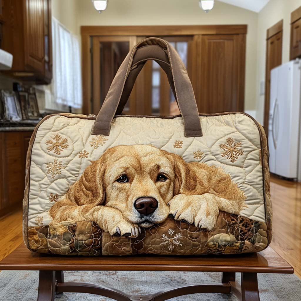 Quilted Travel Bag - Joyful Pattern