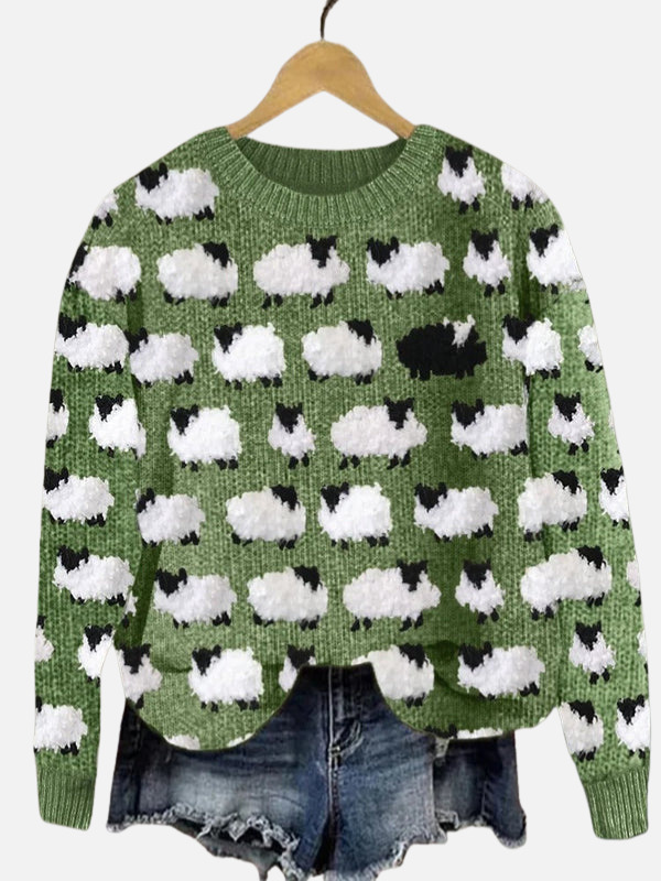 Lone | Christmas Jumper with Christmas Trees