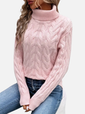 Kirsten | Cable Knit Jumper with Roll Neck – Ladies
