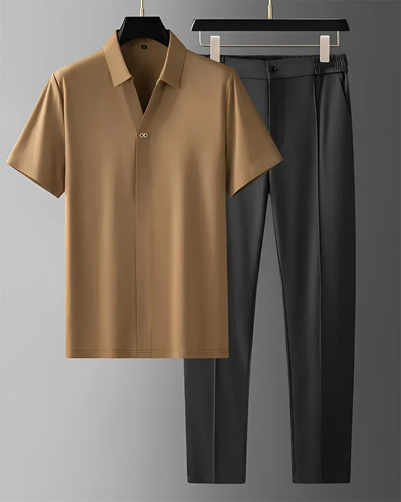 Harvard Polo Two-Piece Set