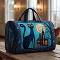 Quilted Travel Bag - Night Cats