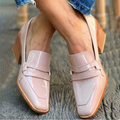 Olga™ - Pink Leather Slippers