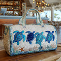 Quilted Travel Bag - Ocean Turtle