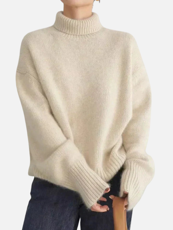 Anne | Oversized Roll Neck Jumper in Soft Knit