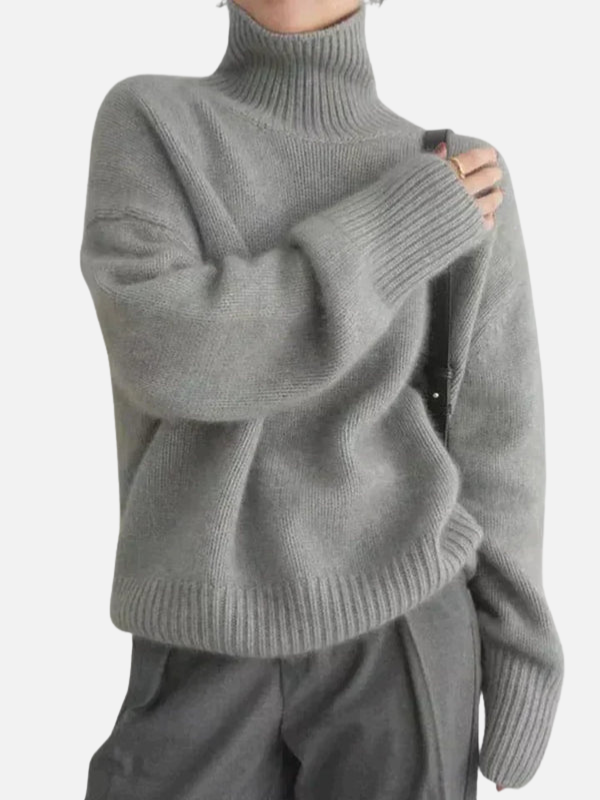 Anne | Oversized Roll Neck Jumper in Soft Knit
