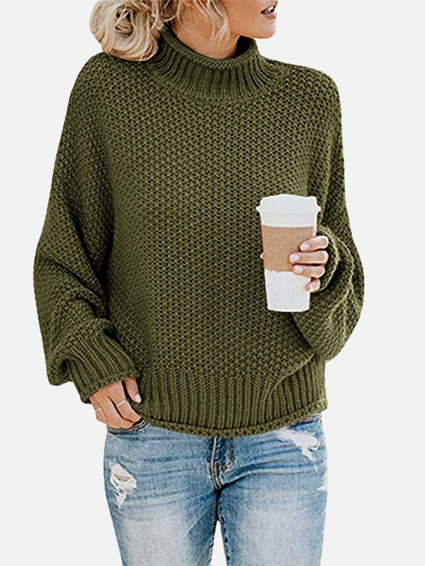 Anna | Oversized Roll Neck Jumper in Chunky Knit