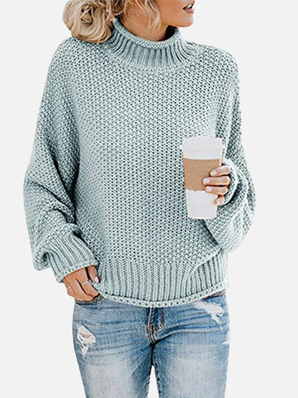 Anna | Oversized Roll Neck Jumper in Chunky Knit