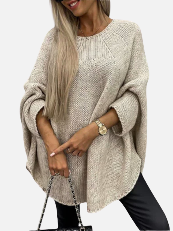 Maria | Oversized Knit Poncho, Poncho Sweater