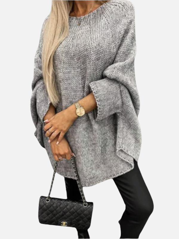 Maria | Oversized Knit Poncho, Poncho Sweater