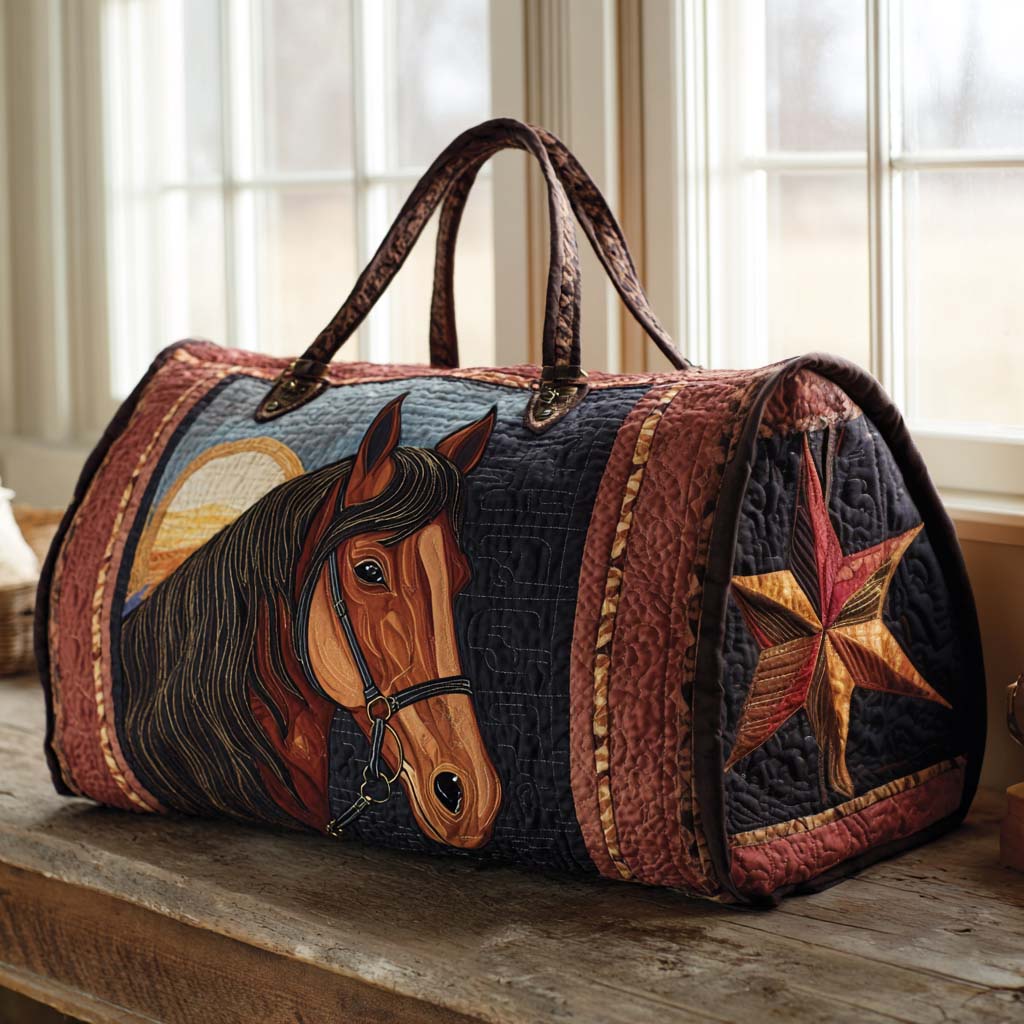 Quilted Travel Bag - Prairie Horse