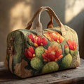 Quilted Travel Bag - Cactus in Bloom