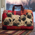 Quilted Travel Bag - Gentle Pug
