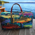 Quilted Travel Bag - Rainbow Trout