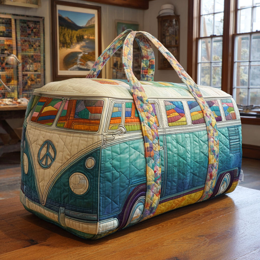 Quilted Travel Bag - Retro Van