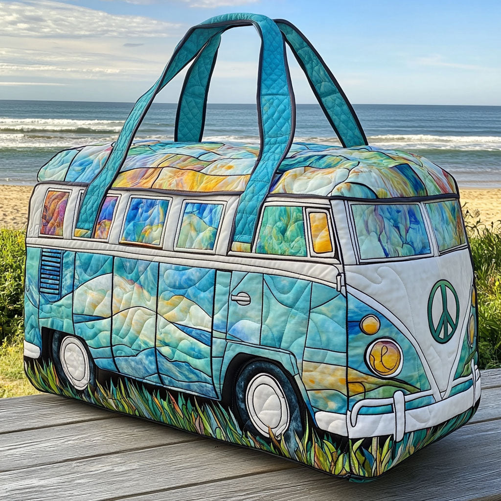 Quilted Travel Bag - Retro Travel
