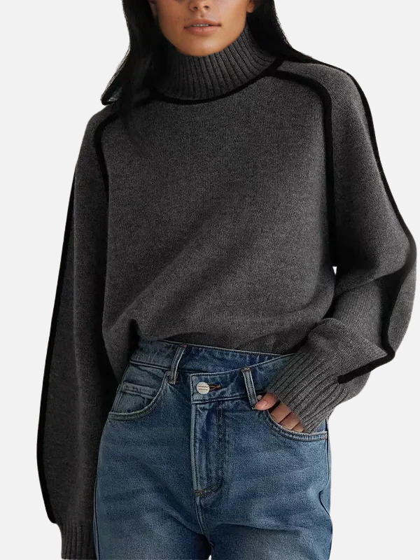 Ida | Roll-neck jumper made from soft fine knit