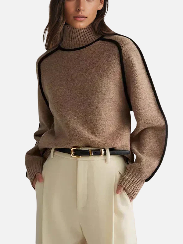 Ida | Roll-neck jumper made from soft fine knit