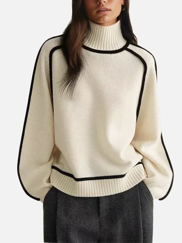 Ida | Roll-neck jumper made from soft fine knit
