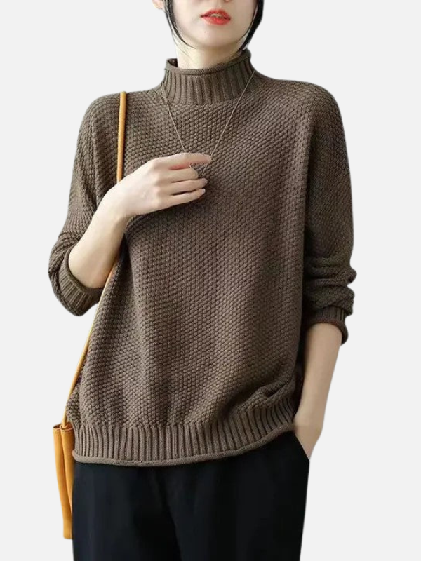 Karen | Roll Neck Jumper in Soft Chunky Knit