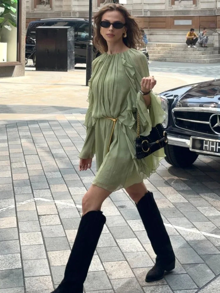 Kim - Dreamily Flowing Mini Dress