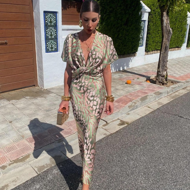 Ariella - Elegant Silk Maxi Dress