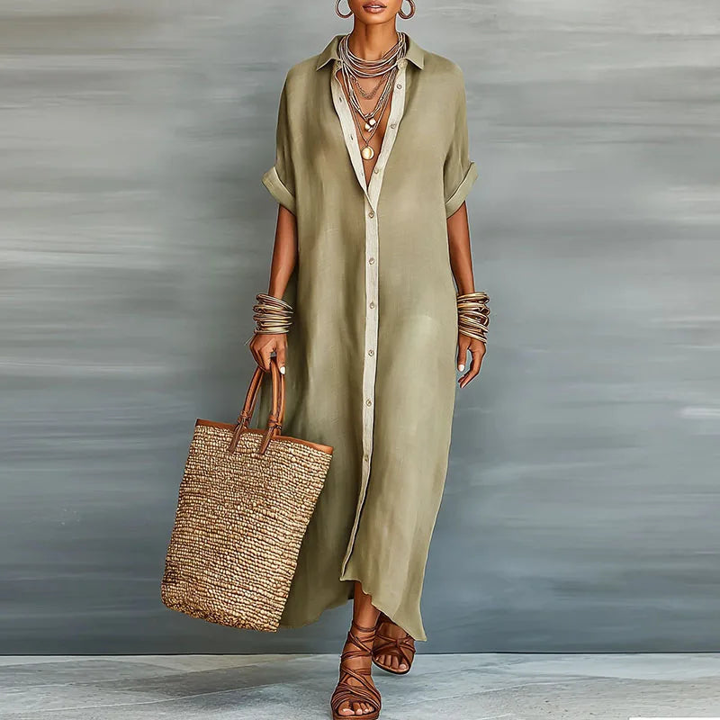 Anastasa™ | Long Shirt Dress