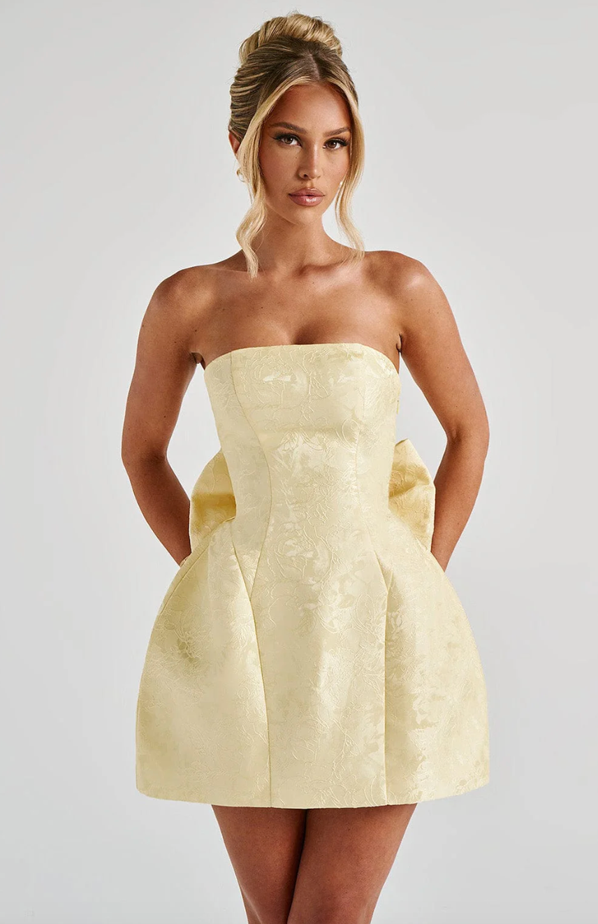 Avy - Stunning Mini Dress with Bow