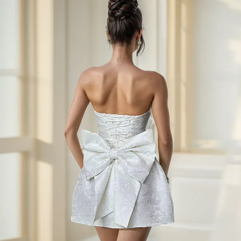 Avy - Stunning Mini Dress with Bow