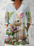 Daisy | Long Blouse with V-Neck