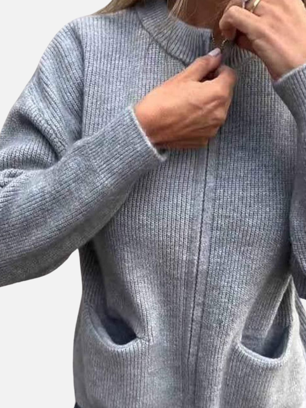 Karen | Zip-Up Cardigan with Pockets