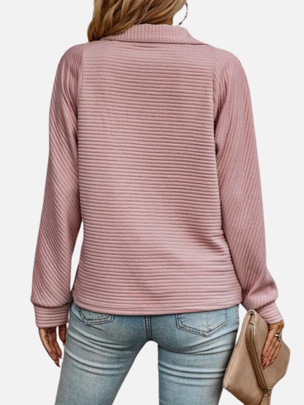 Marianne | Structured Half-Zip Jumper with Collar