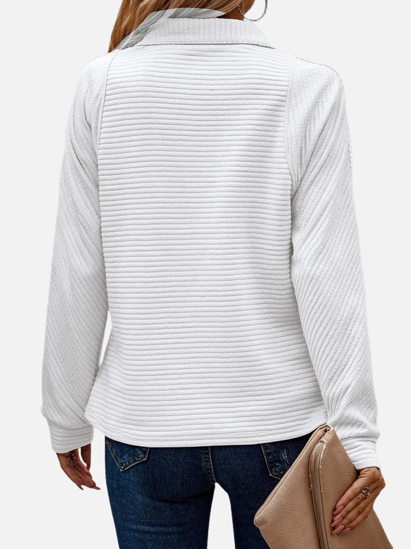 Marianne | Structured Half-Zip Jumper with Collar