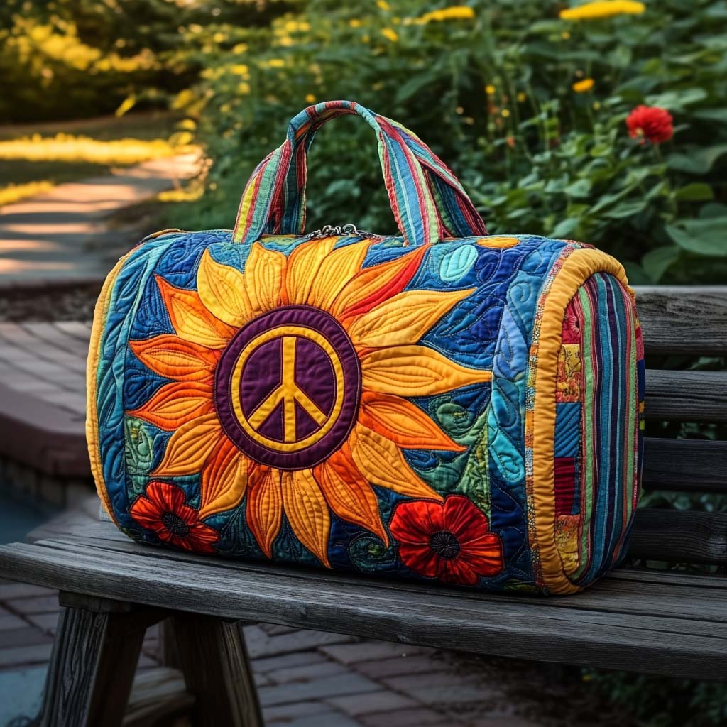 Quilted Travel Bag - Sun and Peace