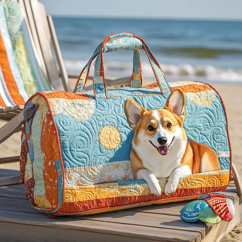 Quilted Travel Bag - Sunshine Burst II