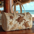 Quilted Travel Bag - Marine Turtle IV