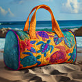 Quilted Travel Bag - Colorful Turtles