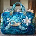 Quilted Travel Bag - Marine Turtle III