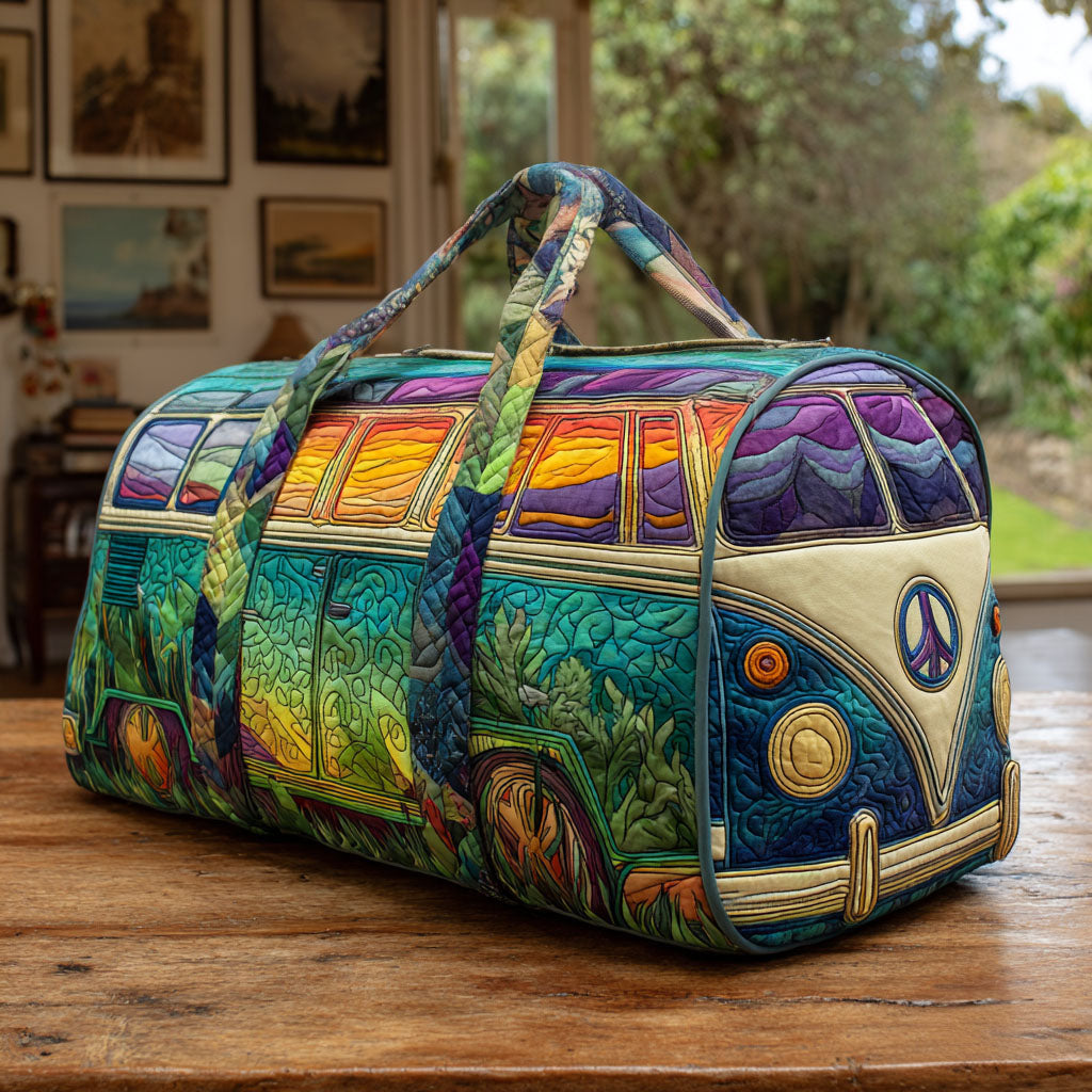 Quilted Travel Bag - Vintage Pattern