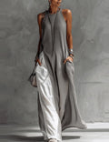 Hanna | Asymmetrical Sleeveless Maxi Dress