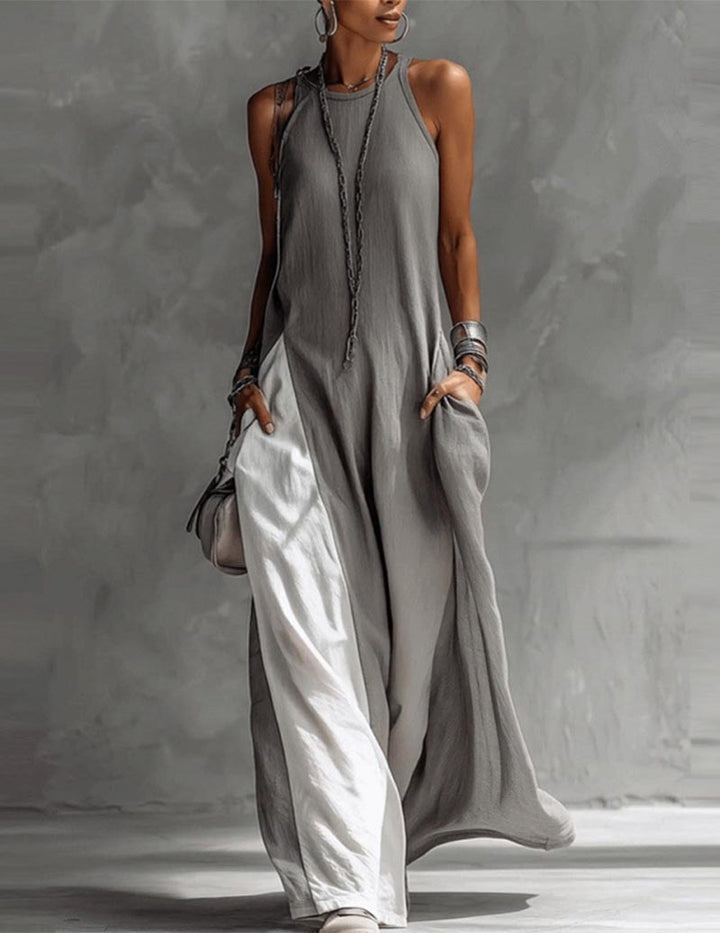 Hanna | Asymmetrical Sleeveless Maxi Dress