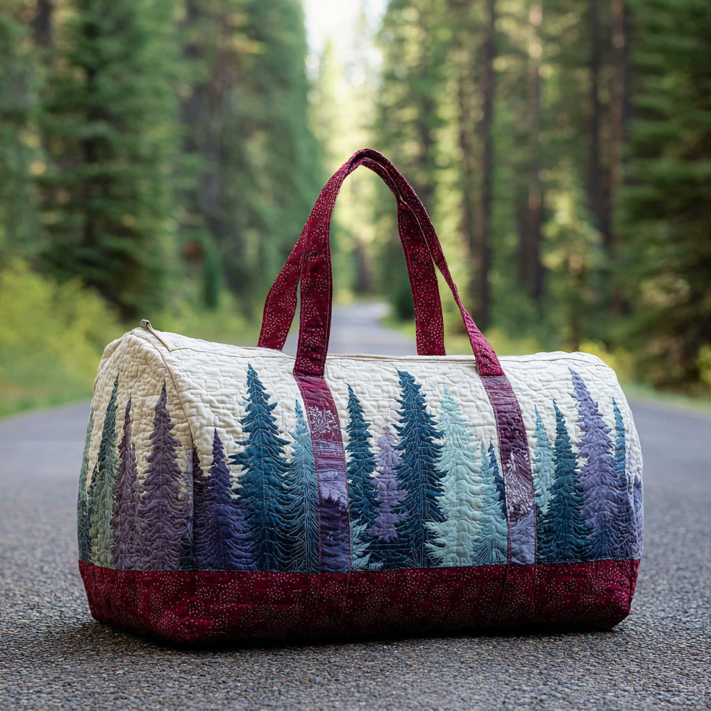 Quilted Travel Bag - Winter Landscape