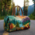 Quilted Travel Bag - Luminous Forest