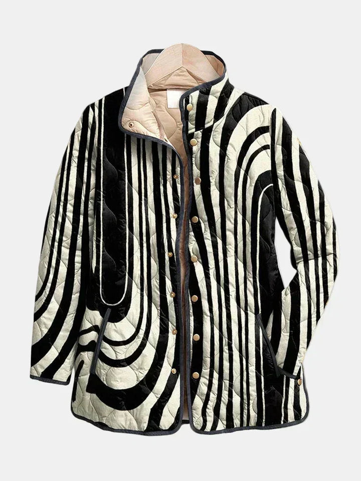 Valcor | Quilted Zebra Pattern Jacket Sylvie