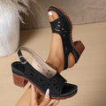 Cristy | Block Heel Sandals with Ankle Strap